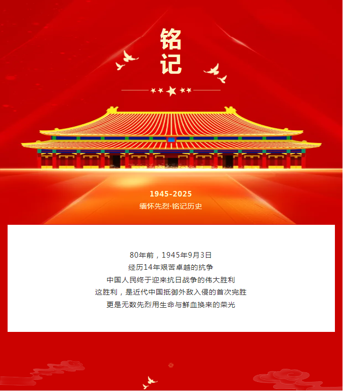 銘記抗戰偉業，傳承民族精神